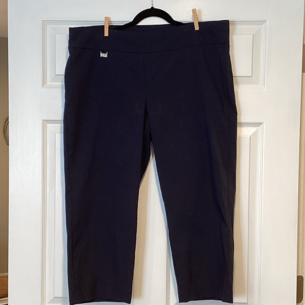 ALFANI Dark Blue Cropped Pants